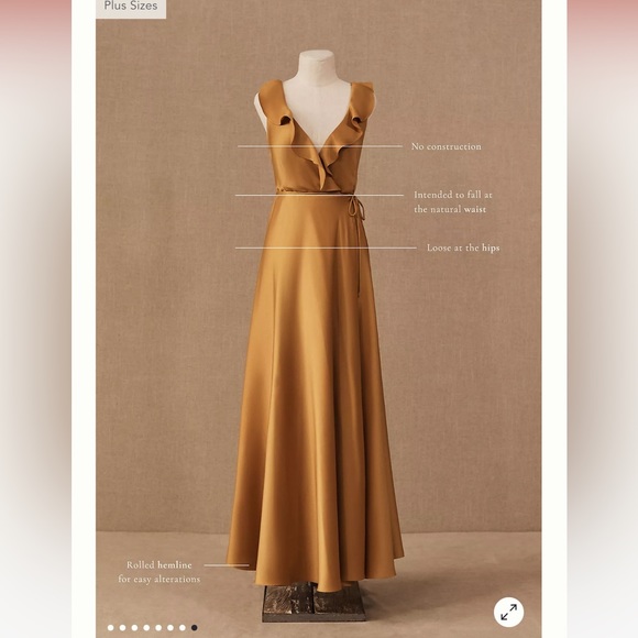 Anthropology BHLDN Tansy Satin Maxi Dress - Picture 4 of 7